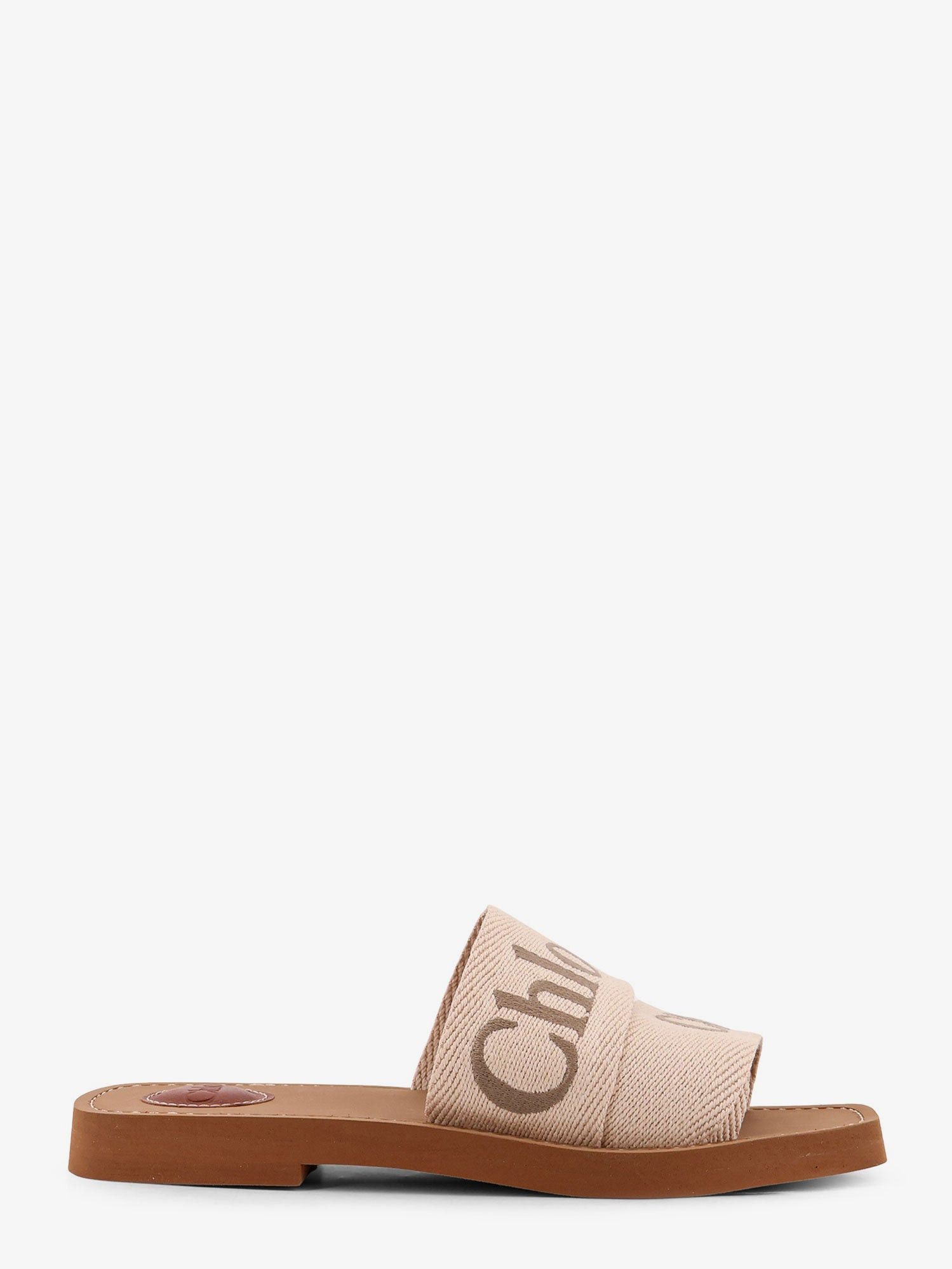 Chloe Woody Linen Sandals Size US 6 / IT 36 - 1 Thumbnail
