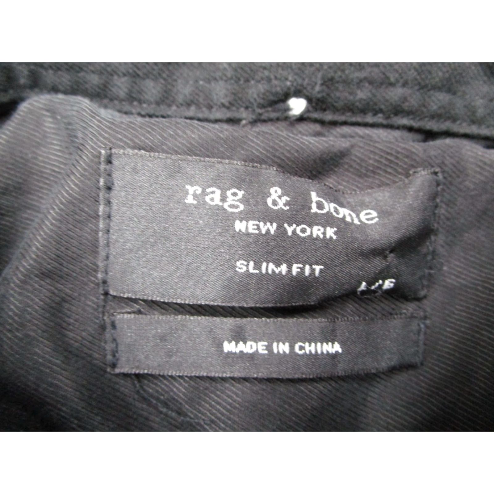 Rag & Bone Rag & Bone Shirt Mens Large Gray Slim Fit Button Up Designer Casual Work Flip Cuff Size US L / EU 52-54 / 3 - 2 Thumbnail