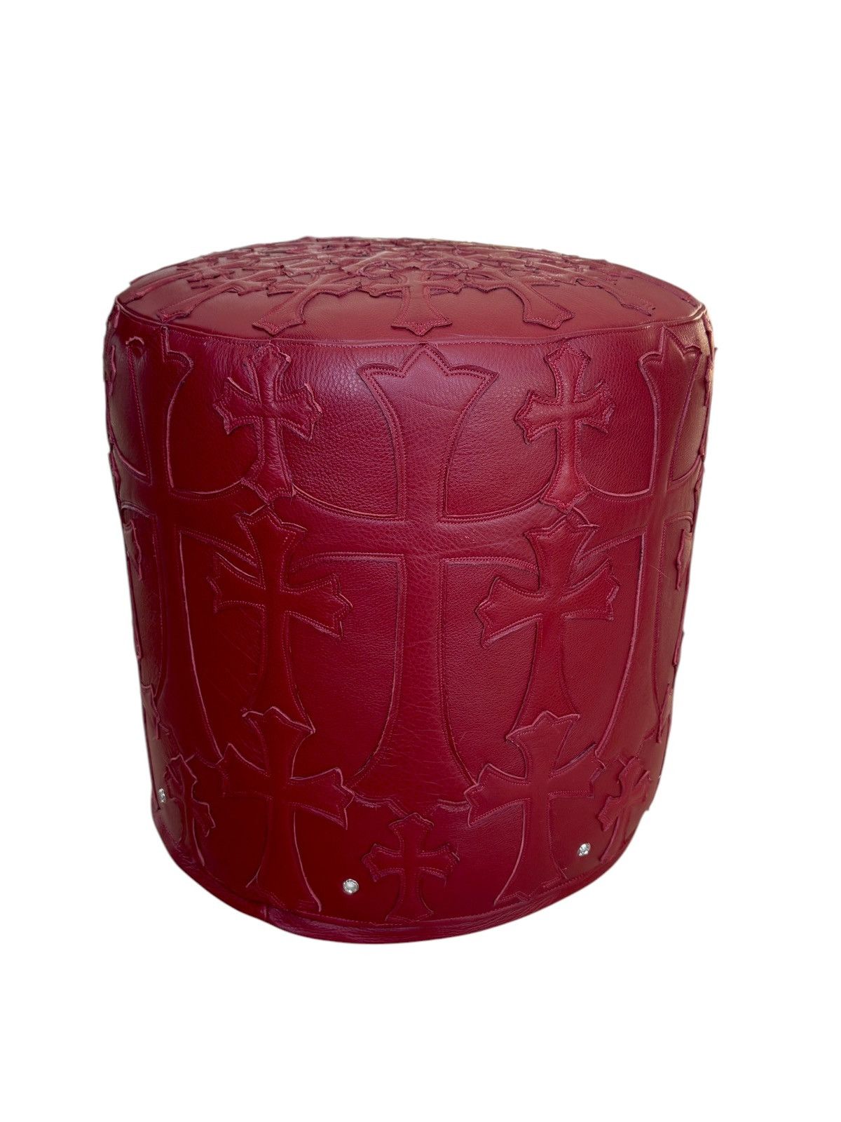 Chrome Hearts Chrome Hearts 1/1 Blood Red Tuffet Ottoman Stool🩸 Size ONE SIZE - 7 Thumbnail