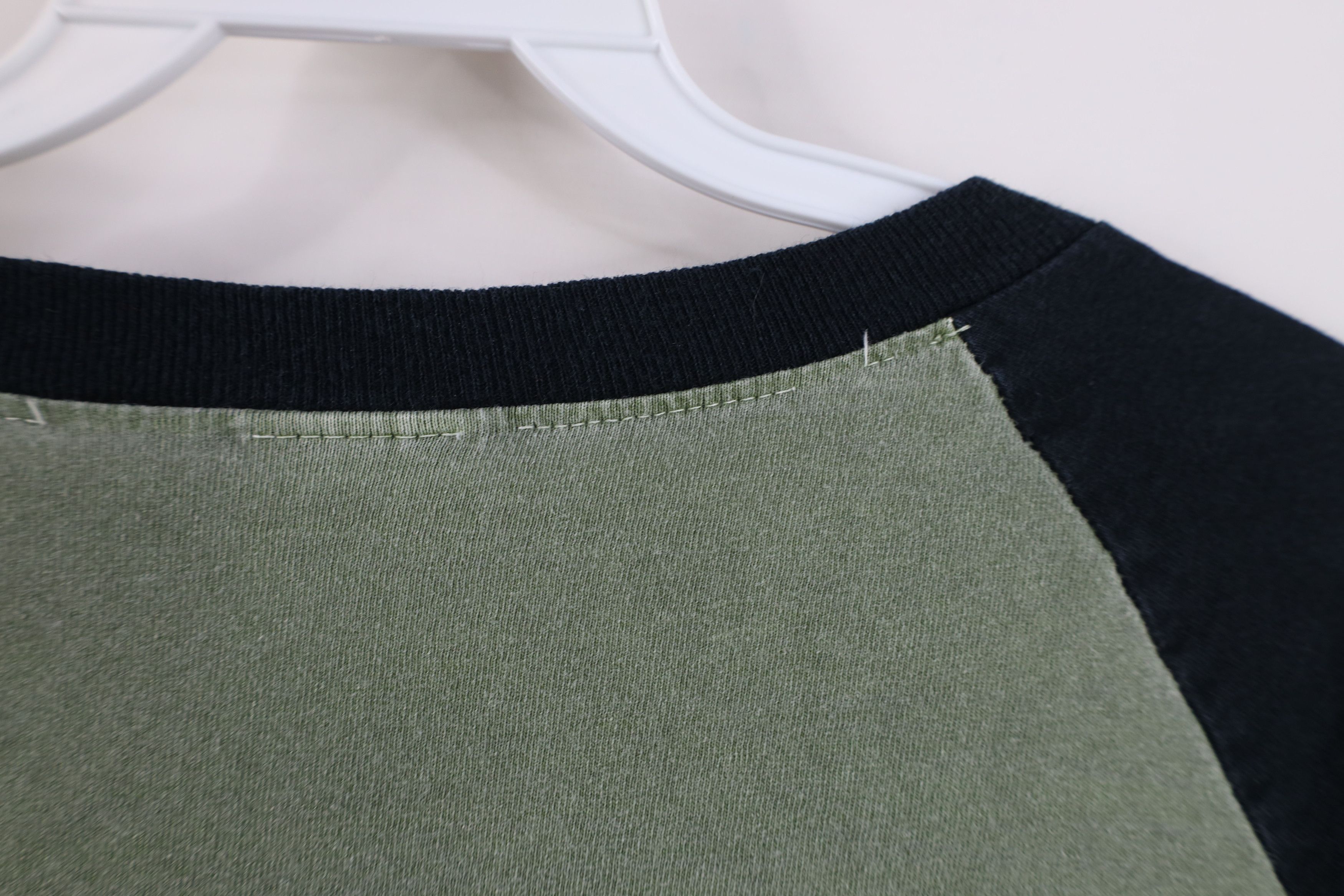 Vintage Vintage 90s Y2K Streetwear 3/4 Sleeve Raglan T-Shirt Green Size US XXL / EU 58 / 5 - 9 Thumbnail