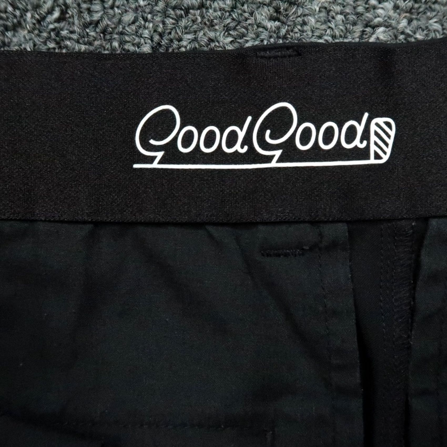 Vintage Good Good Golf Pants Mens 30x31 Black Chino Flat Front Stretch Pockets Tapered Regular Size 30 Inseam 31 Zip Button Front Back Pockets Size US 30 / EU 46 - 4 Thumbnail