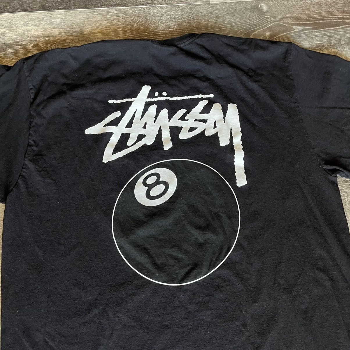 Stussy Vintage 2000s Stussy No 4 Camo 8 Ball Graphic Logo Tee Shirt Size US XL / EU 56 / 4 - 4 Thumbnail