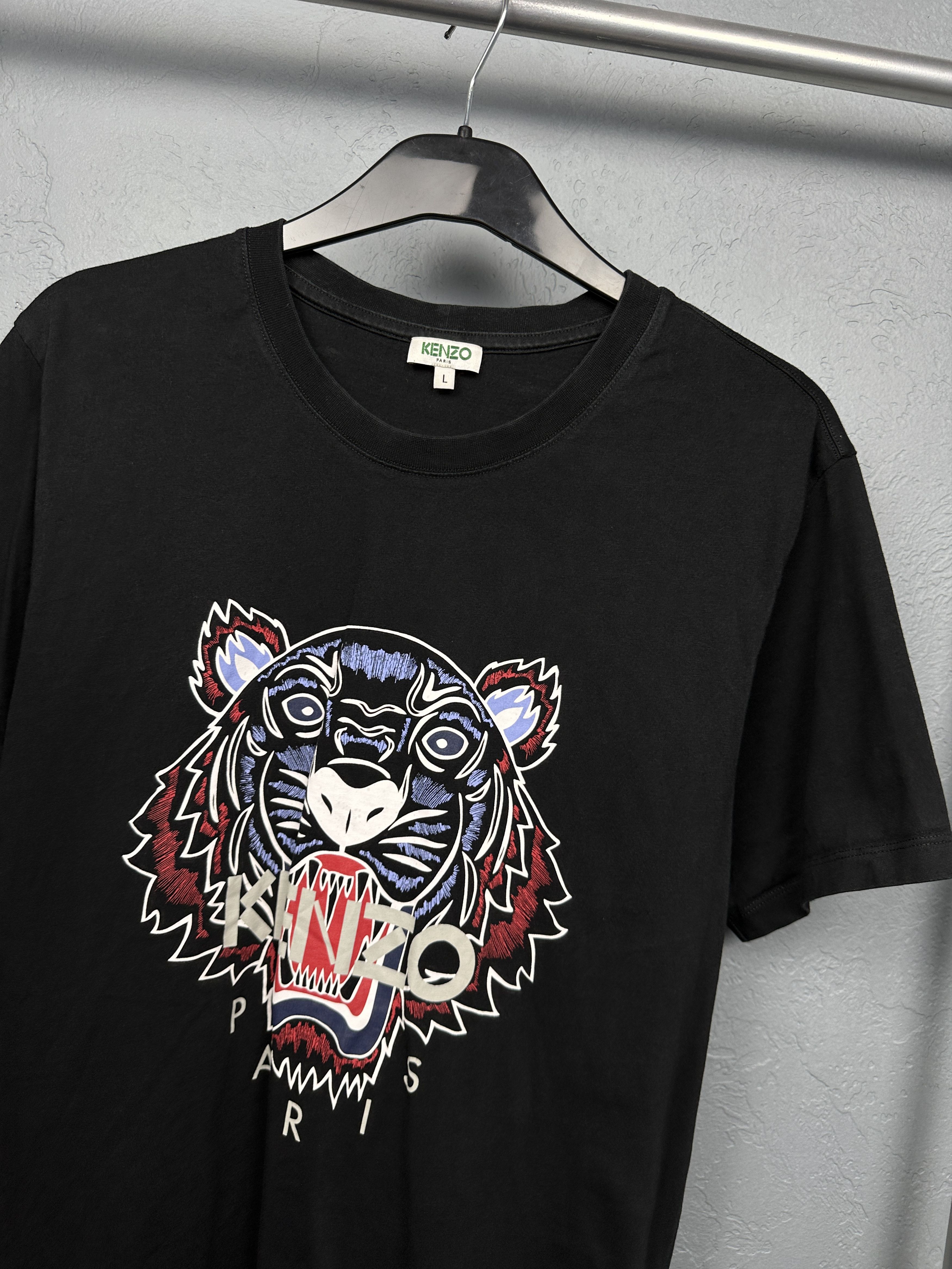 Kenzo Kenzo Paris Tiger Vintage Mens T-Shirt Size US L / EU 52-54 / 3 - 2 Thumbnail