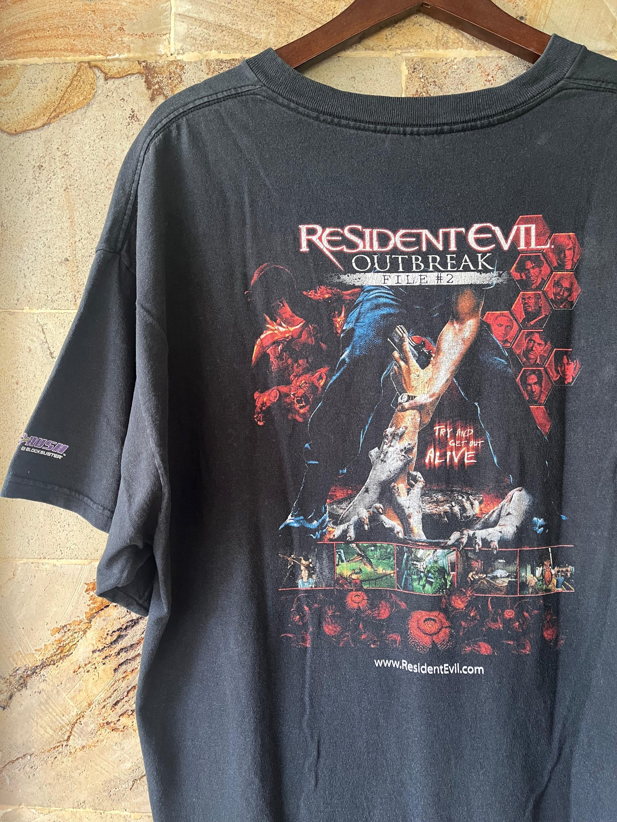Playstation Resident Evil Outbreak #2 (2004) - Game Horror Vintage Size US XL / EU 56 / 4 - 2 Thumbnail