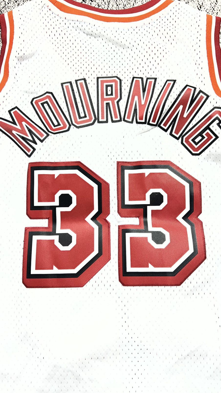 Adidas 1996 Miami Heat NBA Alonzo Mourning adidas originals jersey Size US XL / EU 56 / 4 - 10 Thumbnail
