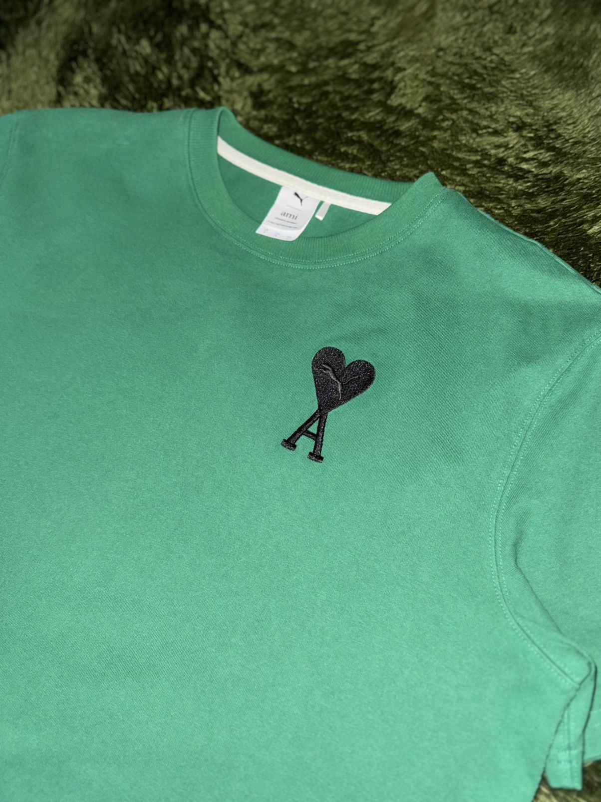 AMI × Puma [L] Puma x AMI Embroidered Logo T-Shirt Verdant Green Size US L / EU 52-54 / 3 - 2 Thumbnail