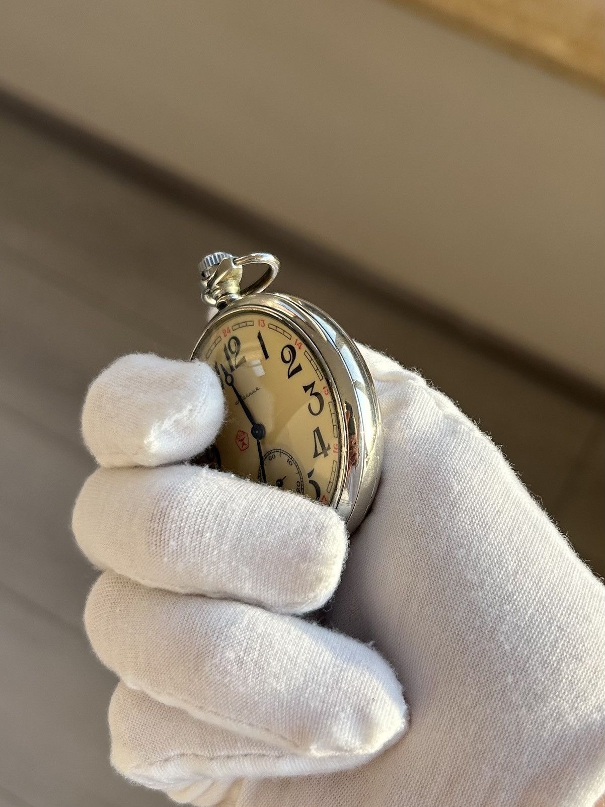 Vintage Vintage Watch Molnija USSR Soviet Pocket Watch 1970s Size ONE SIZE - 8 Thumbnail