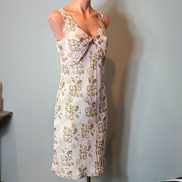 Vintage Vintage Y2K Floral Silk Dress Silky Slip Size S / US 4 / IT 40 - 4 Thumbnail