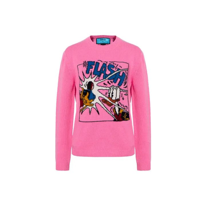 Gucci x Disney Pink Sweater with Prints