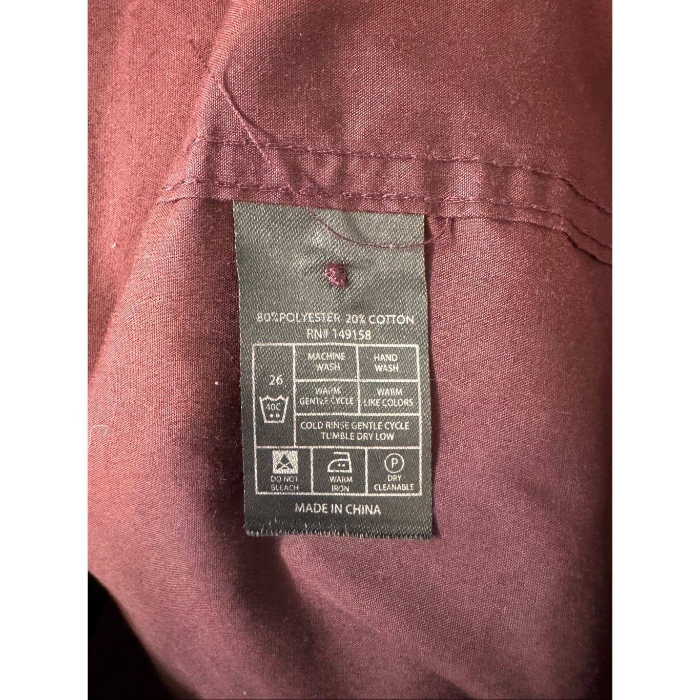Other Triumph & Tragedy Burgundy Button-Up Shirt 2XL Long Sleeve C Size US XXL / EU 58 / 5 - 8 Thumbnail