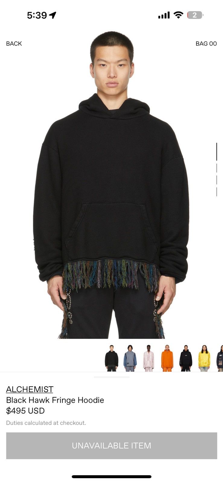 Alchemist Alchemist Black Hawk Fringe Hoodie Size US M / EU 48-50 / 2 - 1 Thumbnail