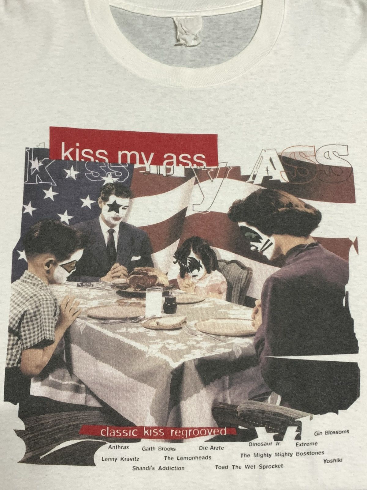 KISS 🛒 KISS My Ass: Classic KISS Regrooved (1994) Vintage Shirt Size US XL / EU 56 / 4 - 6 Thumbnail