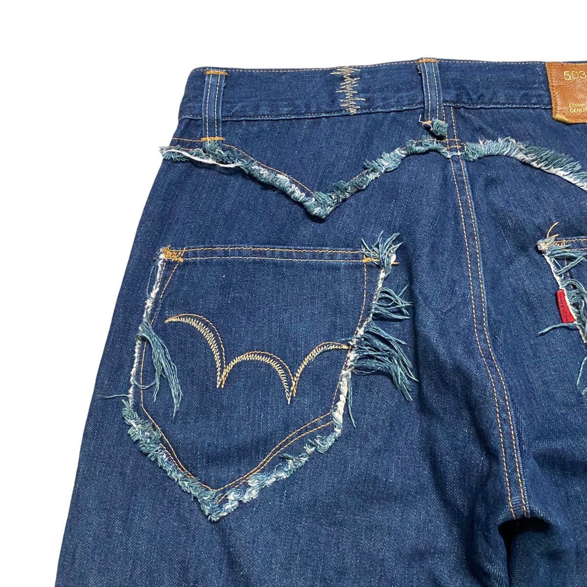 Edwin Vintage Edwin Denim Flare Jeans Tribal Embroidery Size US 32 / EU 48 - 10 Thumbnail