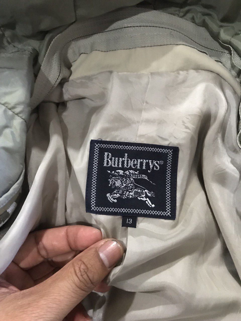 Burberry × Vintage Burberrrys Japan longcoat women embroidered logo Size L / US 10 / IT 46 - 10 Thumbnail