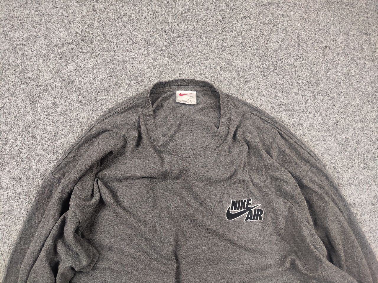 Nike Vintage 90's Nike Air Gray Oversized Long sleeve Y2K Style Size US XL / EU 56 / 4 - 5 Thumbnail