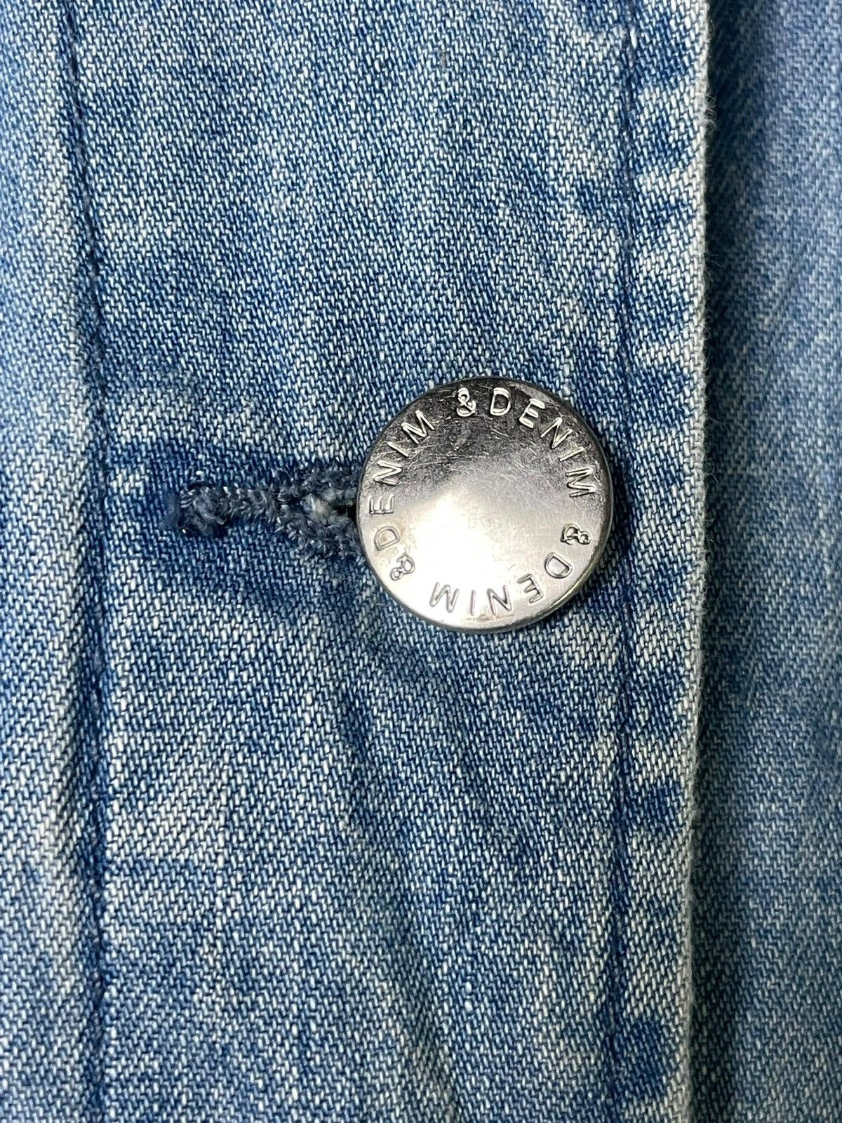 H&M Vintage H&M + &Denim Button Up Jean Jacket (1) Size US XS / EU 42 / 0 - 8 Thumbnail