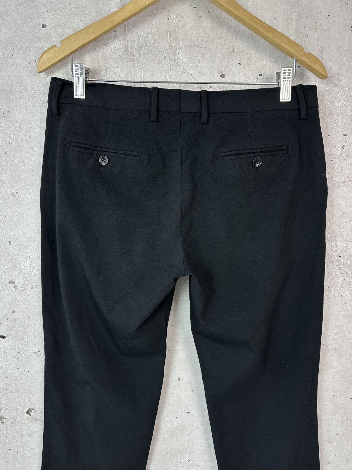 Tagliatore Tagliatore Black Wool Straight Men’s Dress Pants Size US 33 - 7 Thumbnail