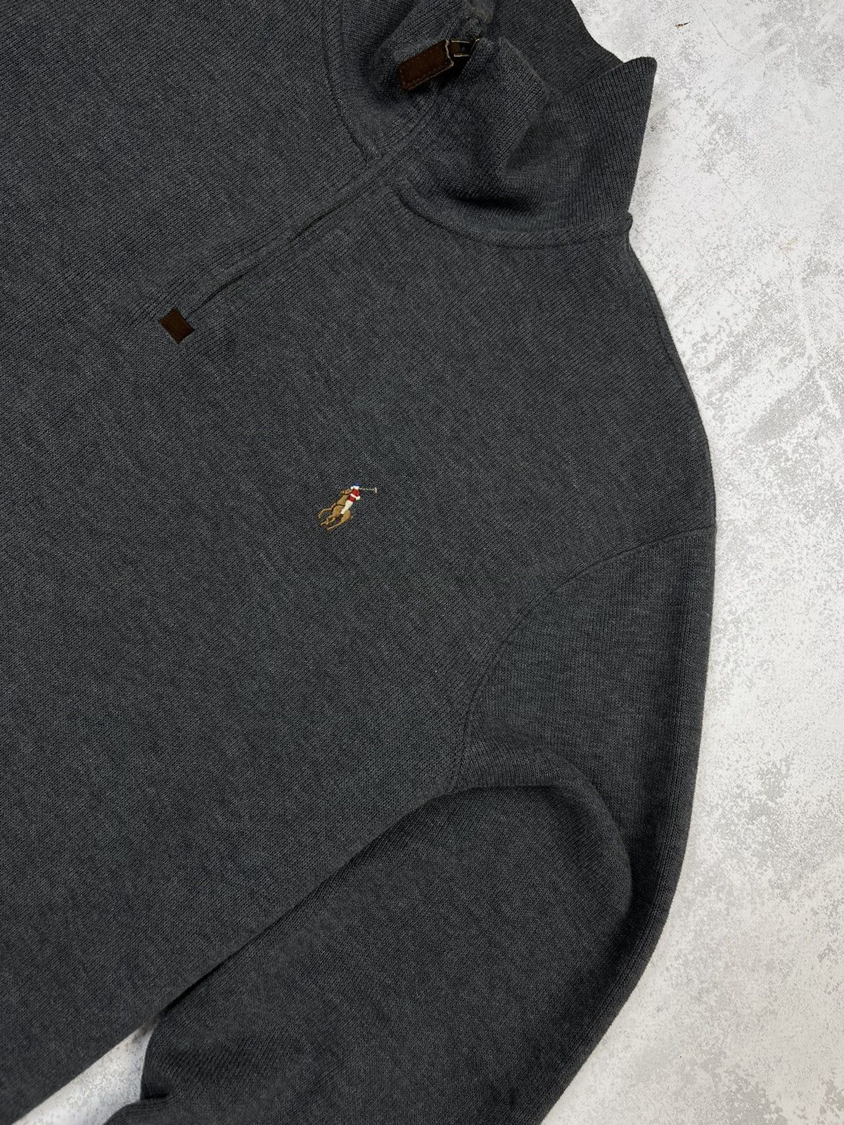 Polo Ralph Lauren Polo Ralph Lauren Premium Half-Zip Knit Jumper Size US M / EU 48-50 / 2 - 2 Thumbnail