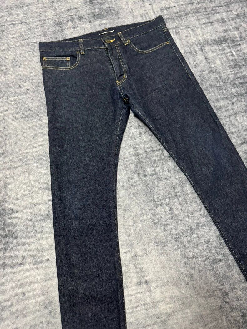 Saint Laurent Paris Saint laurent paris 13 FW dark blue primary base cow jeans Size US 31 - 3 Thumbnail