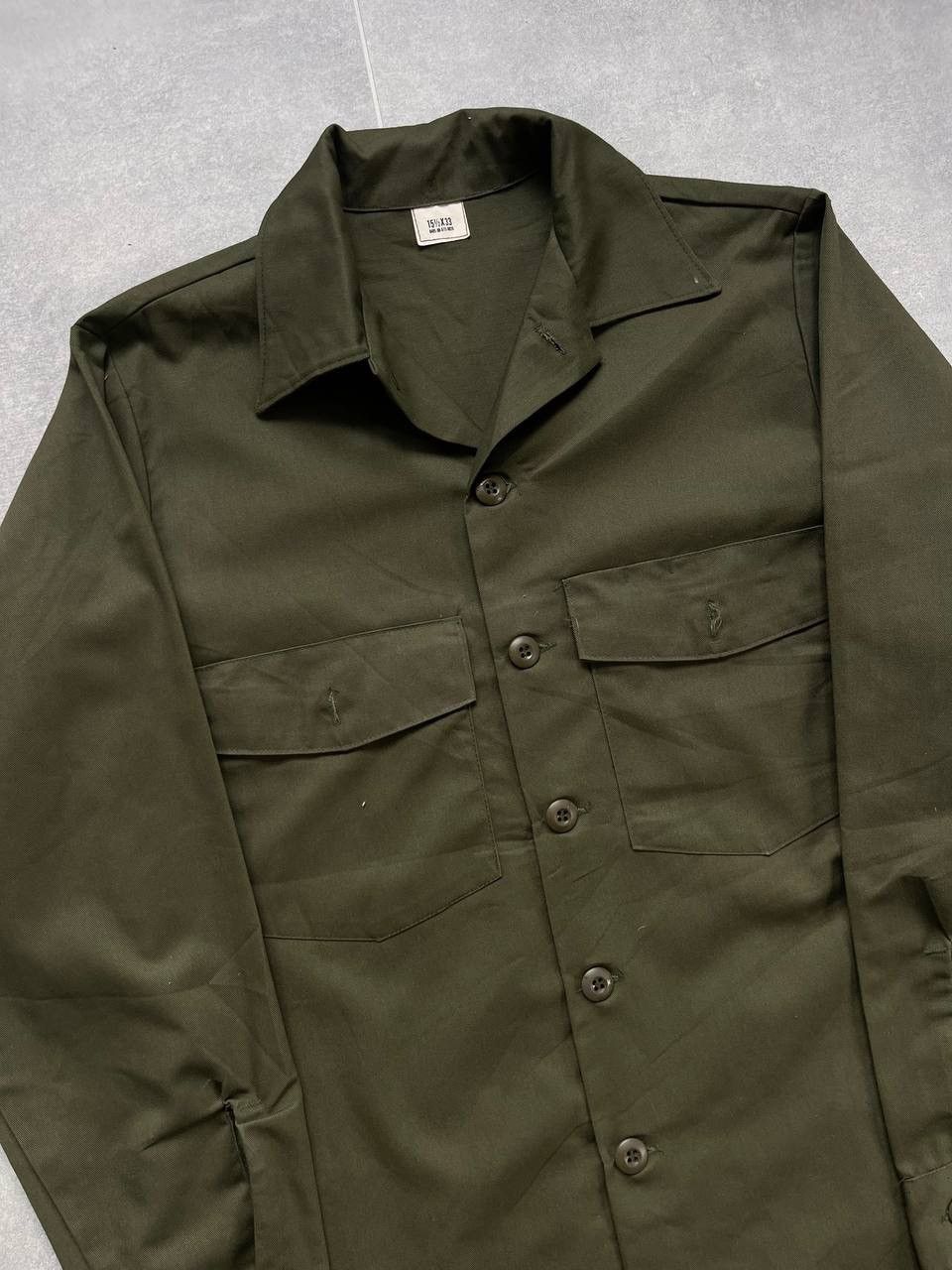Vintage Vintage OG-507 Army Olive Button Up Utility Shirt Size US M / EU 48-50 / 2 - 4 Thumbnail