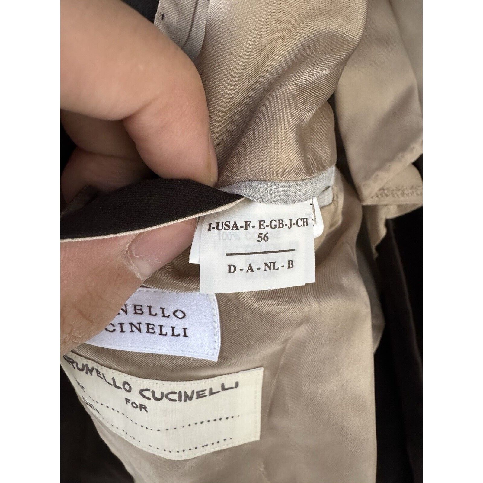 Brunello Cucinelli Brunello Cucinelli Brown Cotton Plaid Blazer 56IT/ 46US Size 46R - 7 Thumbnail