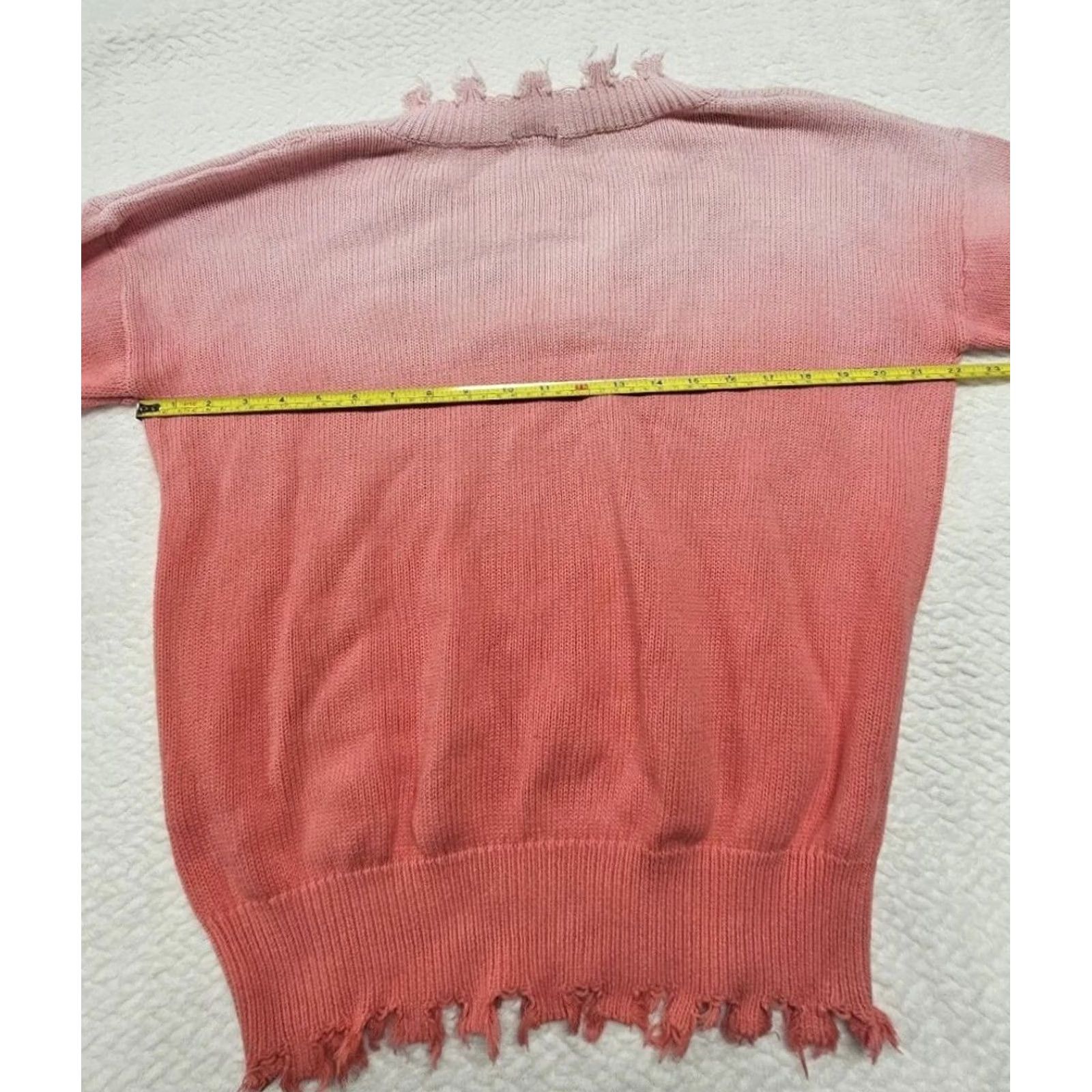 Vintage Pinky Lily Obre Sweater Pink M Women Pullover Street Style Gradient Fade Edgy Size M / US 6-8 / IT 42-44 - 8 Thumbnail