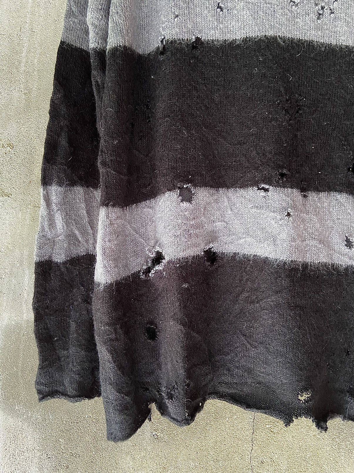 If Six Was Nine STOOGE & CO PUNK DISTRESSED STRIPED KNIT Size US M / EU 48-50 / 2 - 6 Thumbnail