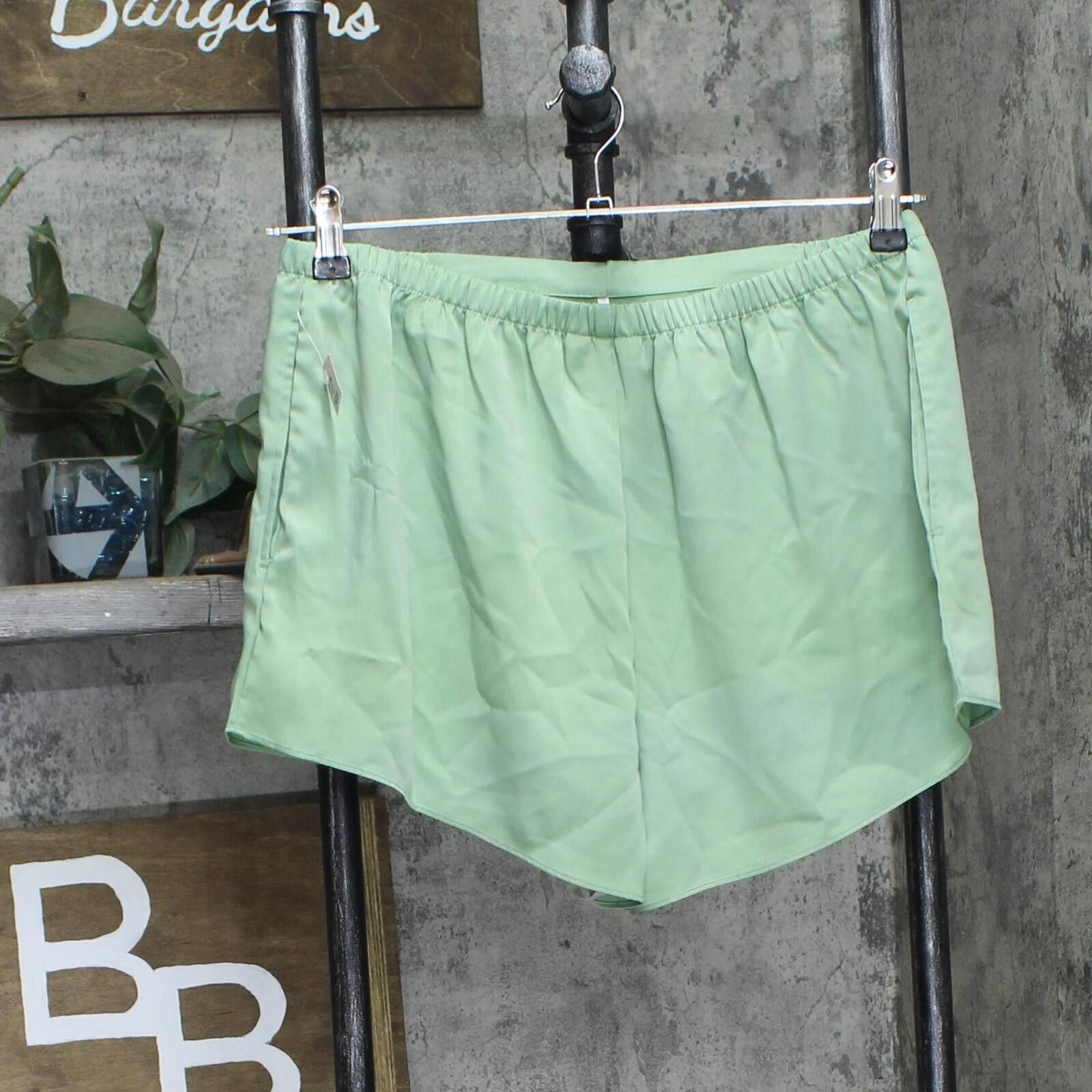 Other New State Of Day Crepe De Chine Pajama Sleep Shorts Green M Size 32" / US 10 / IT 46 - 2 Thumbnail