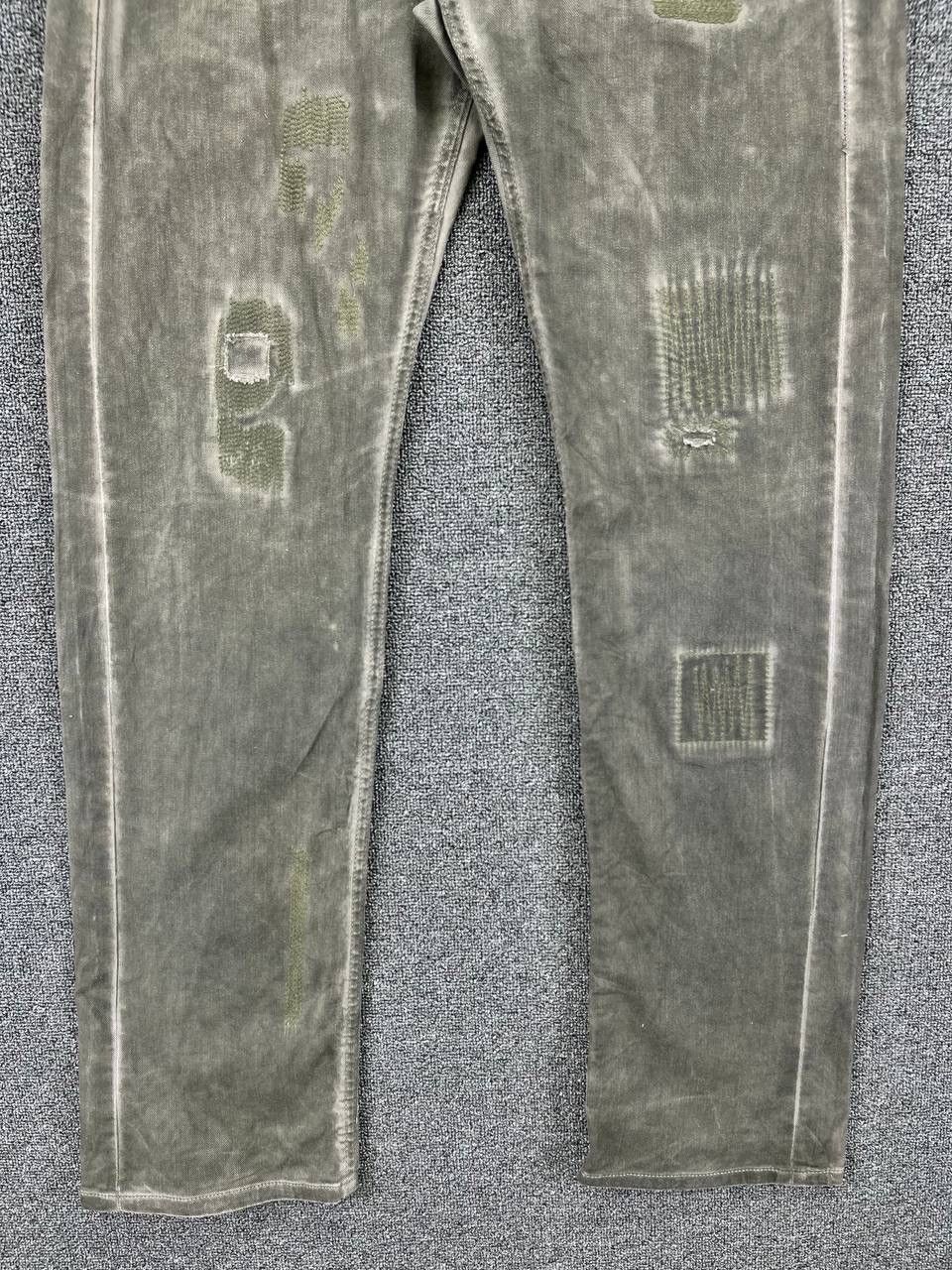 Japanese Brand Vintage 291295 Homme Punk Rare Trashed Jeans Denim Pants Size US 32 / EU 48 - 4 Thumbnail