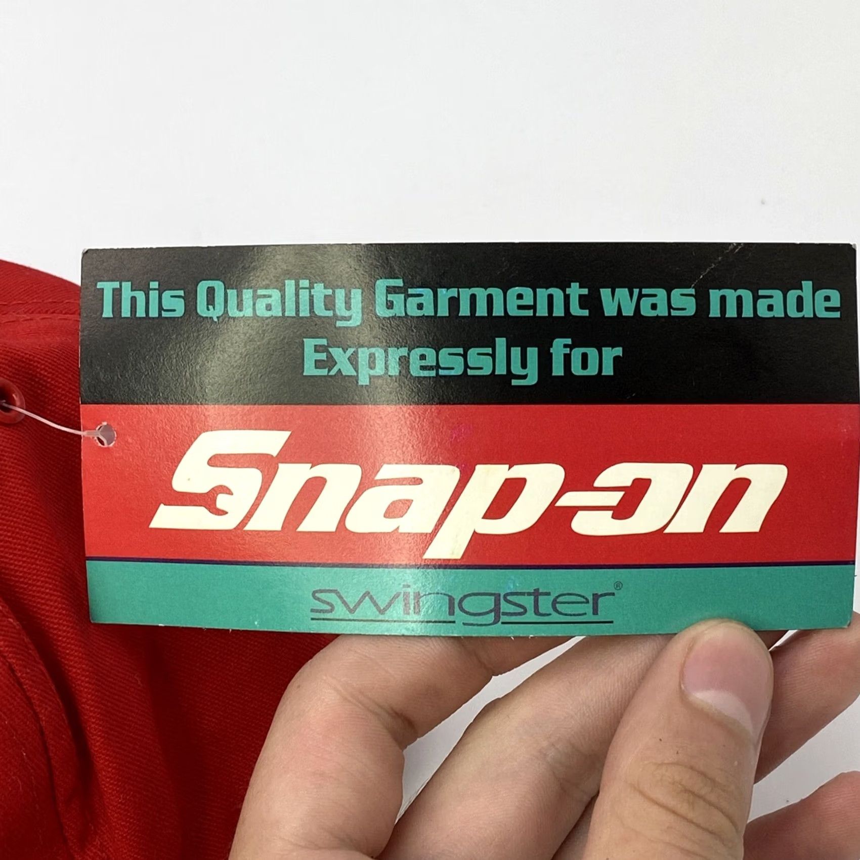 Vintage VINTAGE SNAP-ON TOOLS SWINGSTER TRUCKER SNAPBACK HAT RED 80S 90S RARE LOGO Size ONE SIZE - 4 Thumbnail