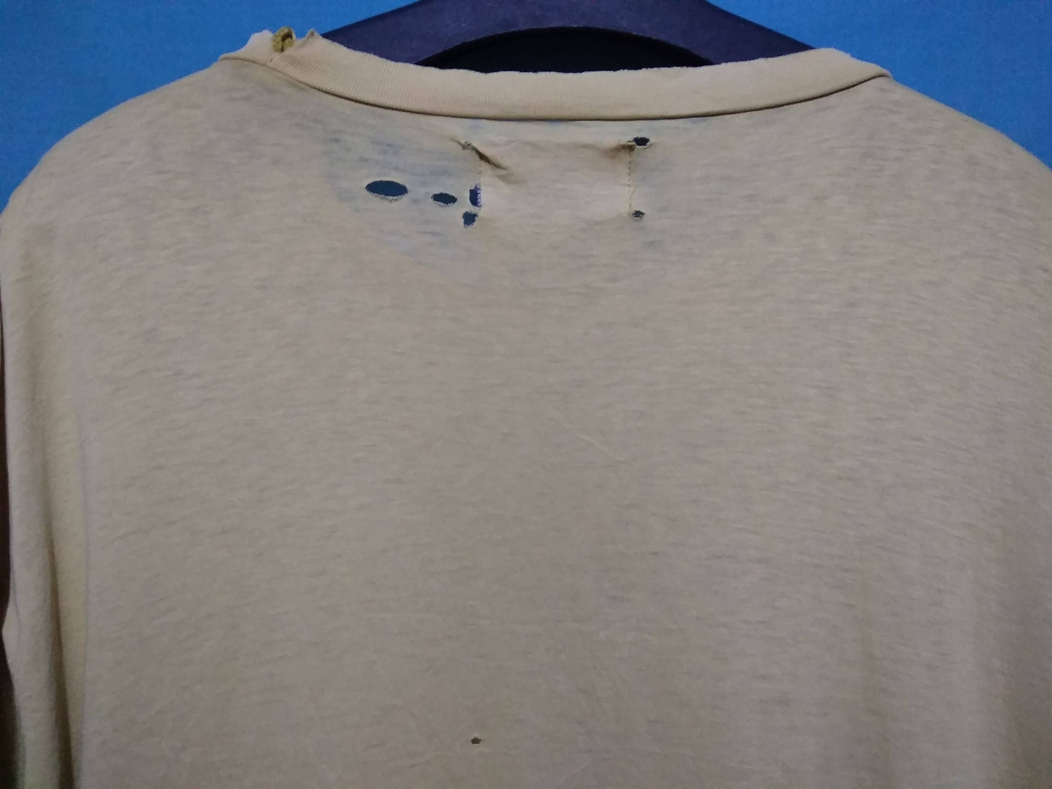 Vintage Vtg Essential Thrashed Faded Kenzo Jeans Graphics t shirt Size US L / EU 52-54 / 3 - 6 Thumbnail