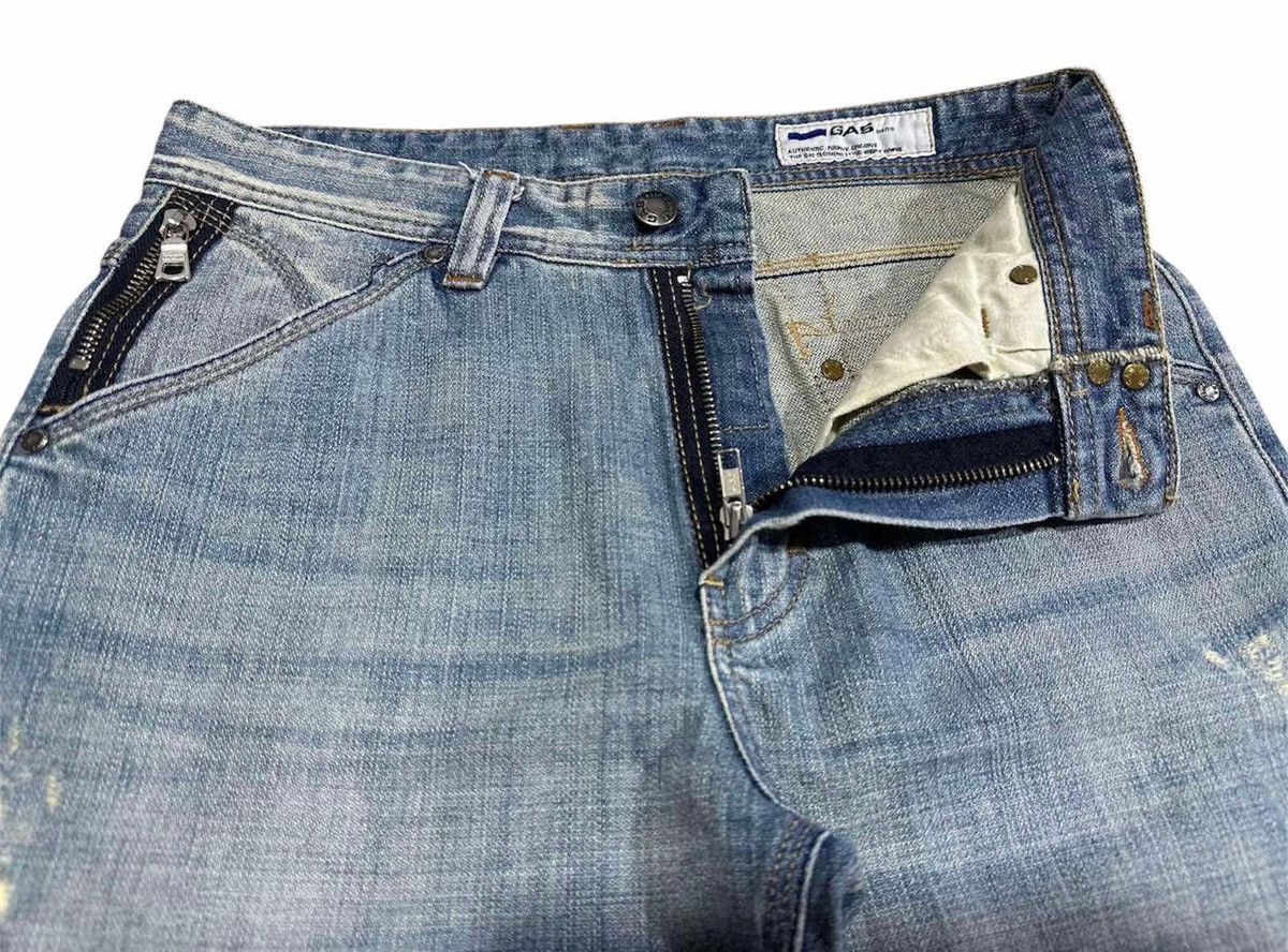 GAS × If Six Was Nine × Japanese Brand 🔥Sick Y2K Gas Jeans Light Wash Flared Denim Faded Size US 30 / EU 46 - 7 Thumbnail