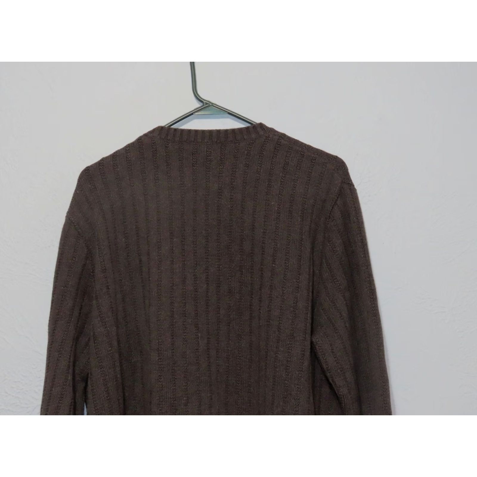 Lands' End Lands' End V-Neck Pullover Sweater Men XL Black Chunky Knit Knit Long Sleeve Casual 90s Retro Size US XL / EU 56 / 4 - 8 Thumbnail