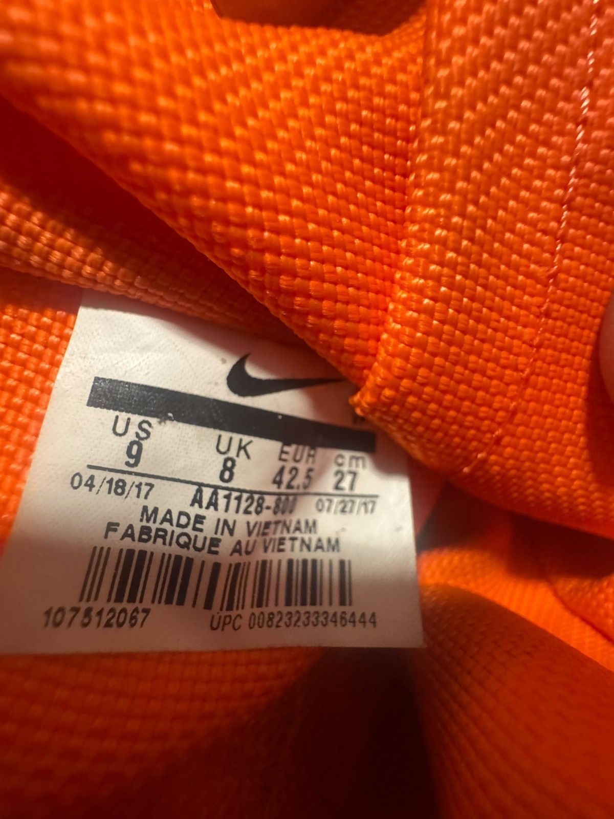 Nike NIKE AIR FORCE 1 HIGH SF AF1 HIGH "SPECIAL FIELD" ORANGE 9 Size US 9 / IT 39 - 5 Thumbnail
