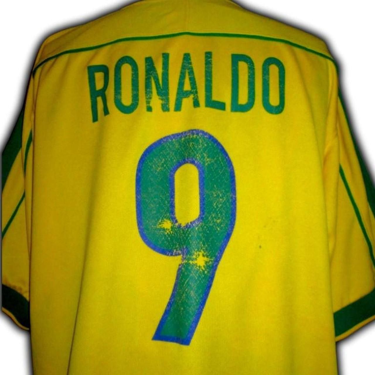 Nike Fc Brazil 1998 1999 Home Shirt Jersey ronaldo Size US XL / EU 56 / 4 - 4 Thumbnail