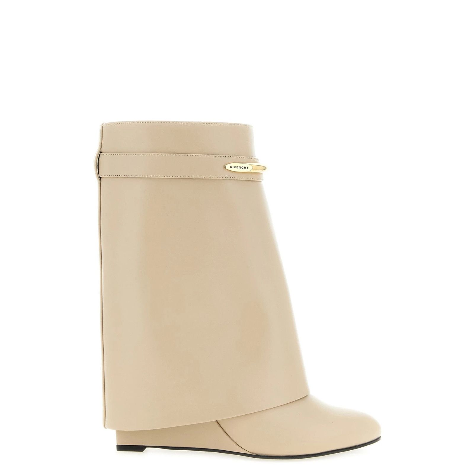 Givenchy GIVENCHY Shark Pinch Beige Leather Ankle Boots New & Authent Size US 8 / IT 38 - 1 Thumbnail