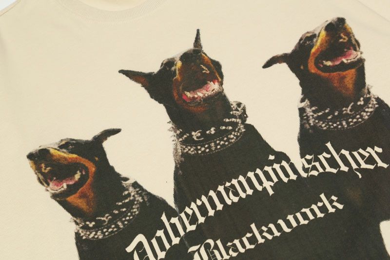 Japanese Brand × Vintage Oversized Baggy Vintage Printed Dog Tshirt 90s Style Size US L / EU 52-54 / 3 - 4 Thumbnail