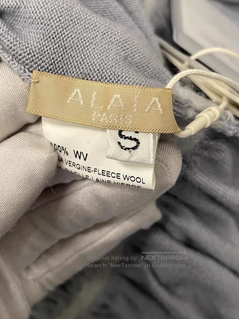 Alaia Alaia Grey Wool Thick Dress Size S / US 4 / IT 40 - 4 Thumbnail