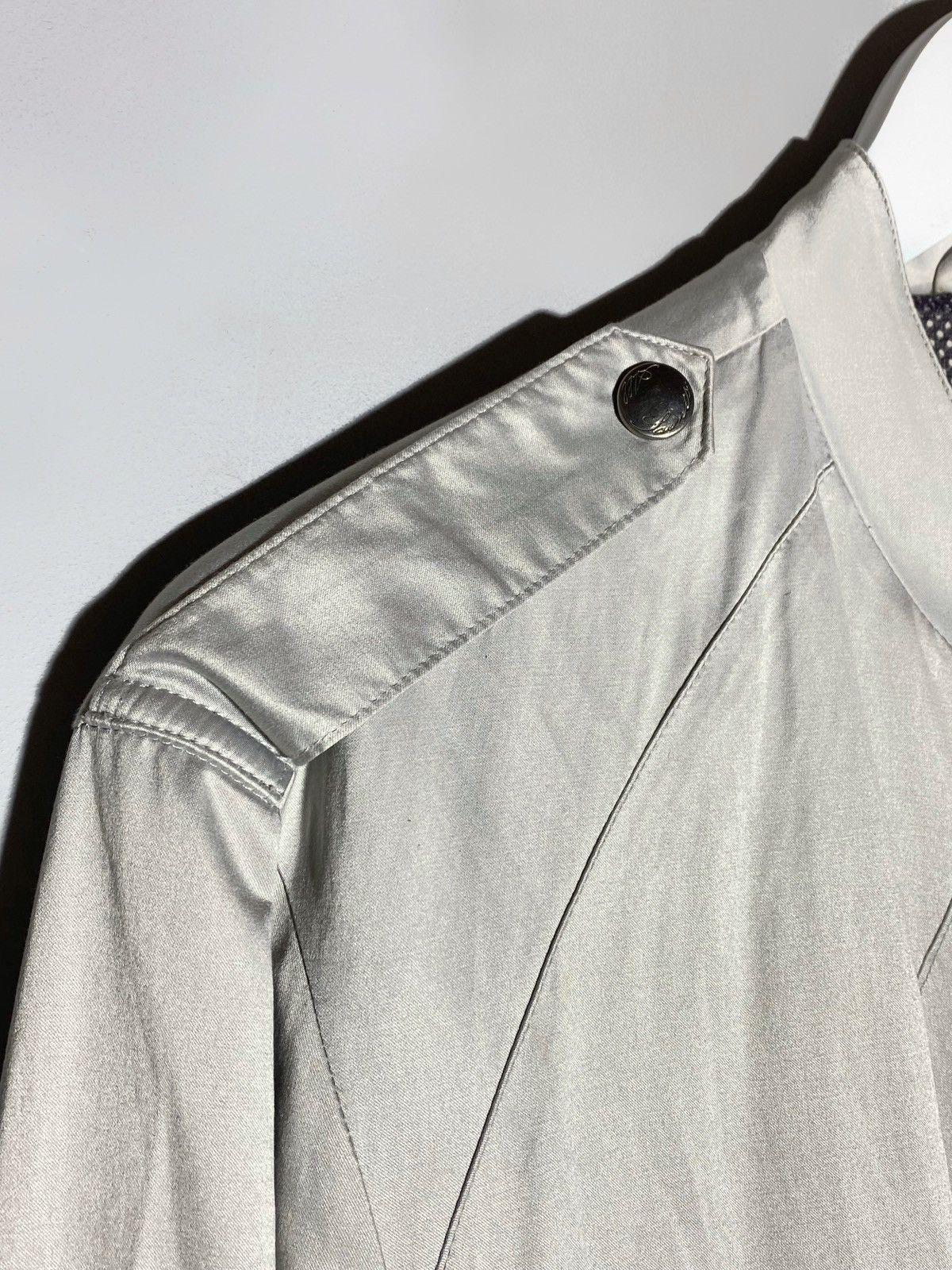 Allsaints All Saints A/W 2007 Silver Channel Bomber Jacket Size US L / EU 52-54 / 3 - 7 Thumbnail