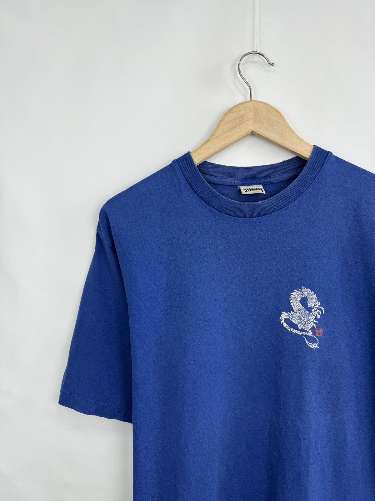Stussy × Vintage 🇯🇵🐲 Vintage 90s Stussy Dragon Japan Retro T-Shirt Rare Y2K Size US M / EU 48-50 / 2 - 7 Thumbnail