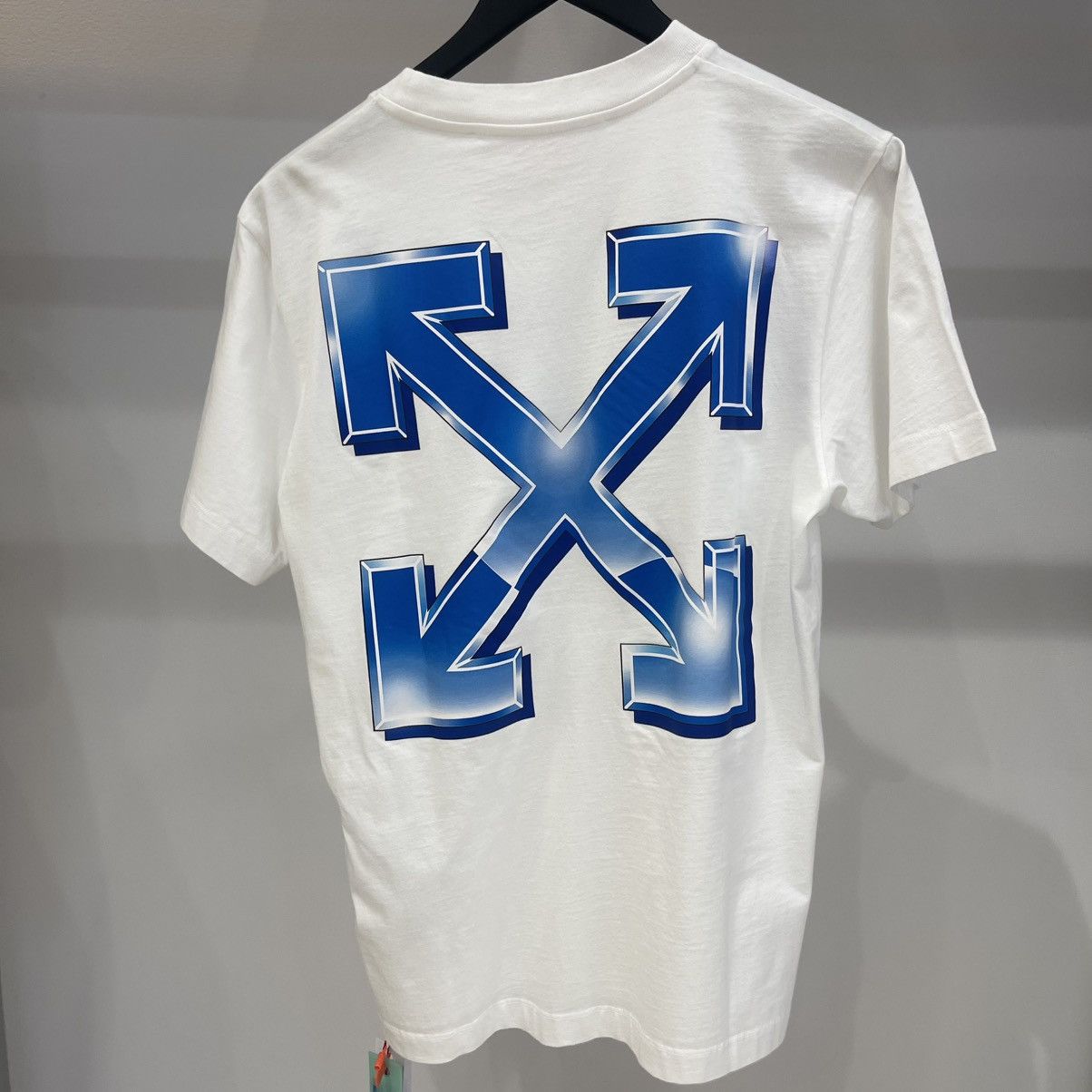 Off-White Off-White Blue Metal Arrow Tee Size US M / EU 48-50 / 2 - 3 Thumbnail