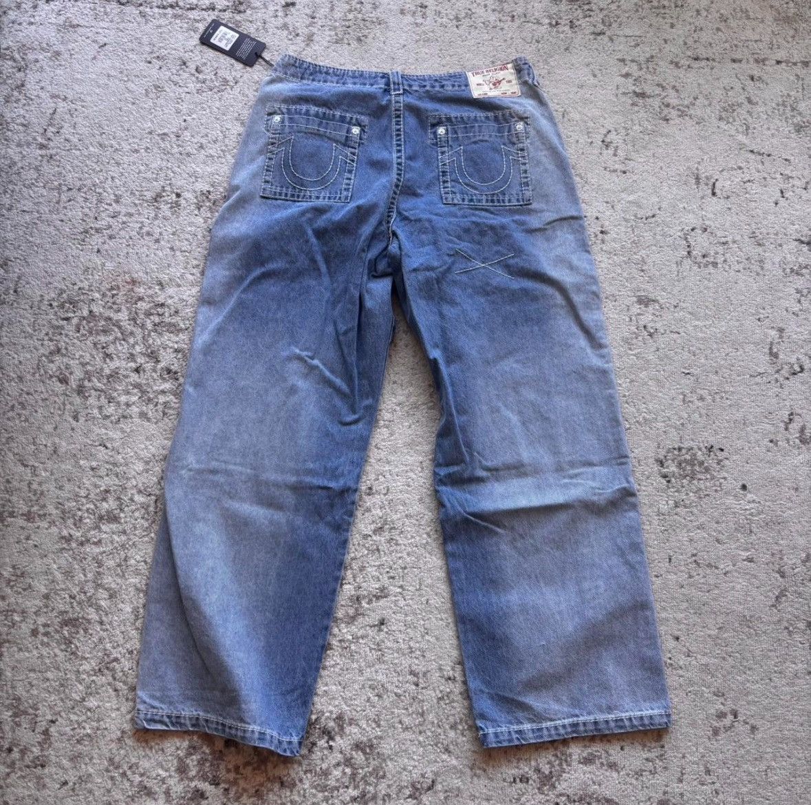 True Religion True Religion Frayed Baggy Jeans Size US 34 / EU 50 - 4 Thumbnail