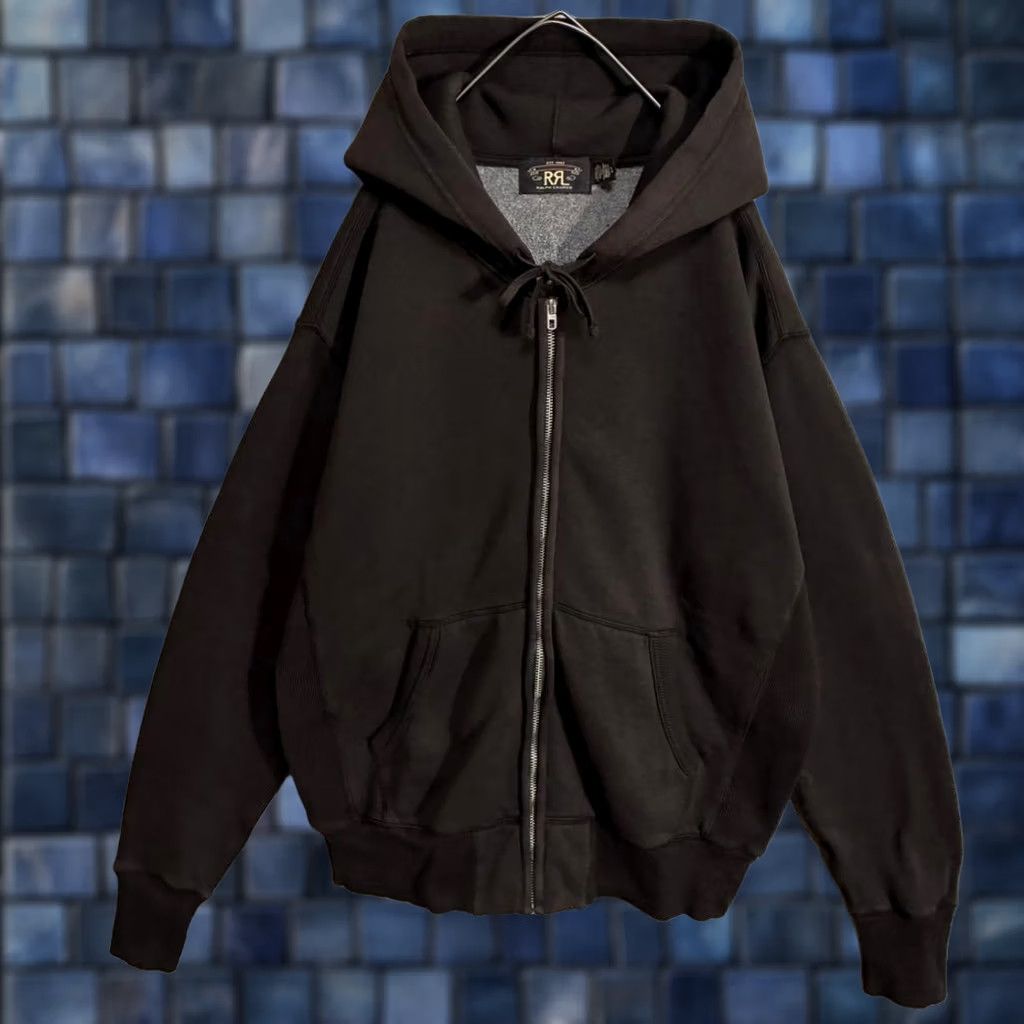 Ralph Lauren RRL RALPH LAUREN Hoodie Men's Side Zip-Up Full Zip Brown Size L Solid casual Used Size US L / EU 52-54 / 3 - 1 Thumbnail