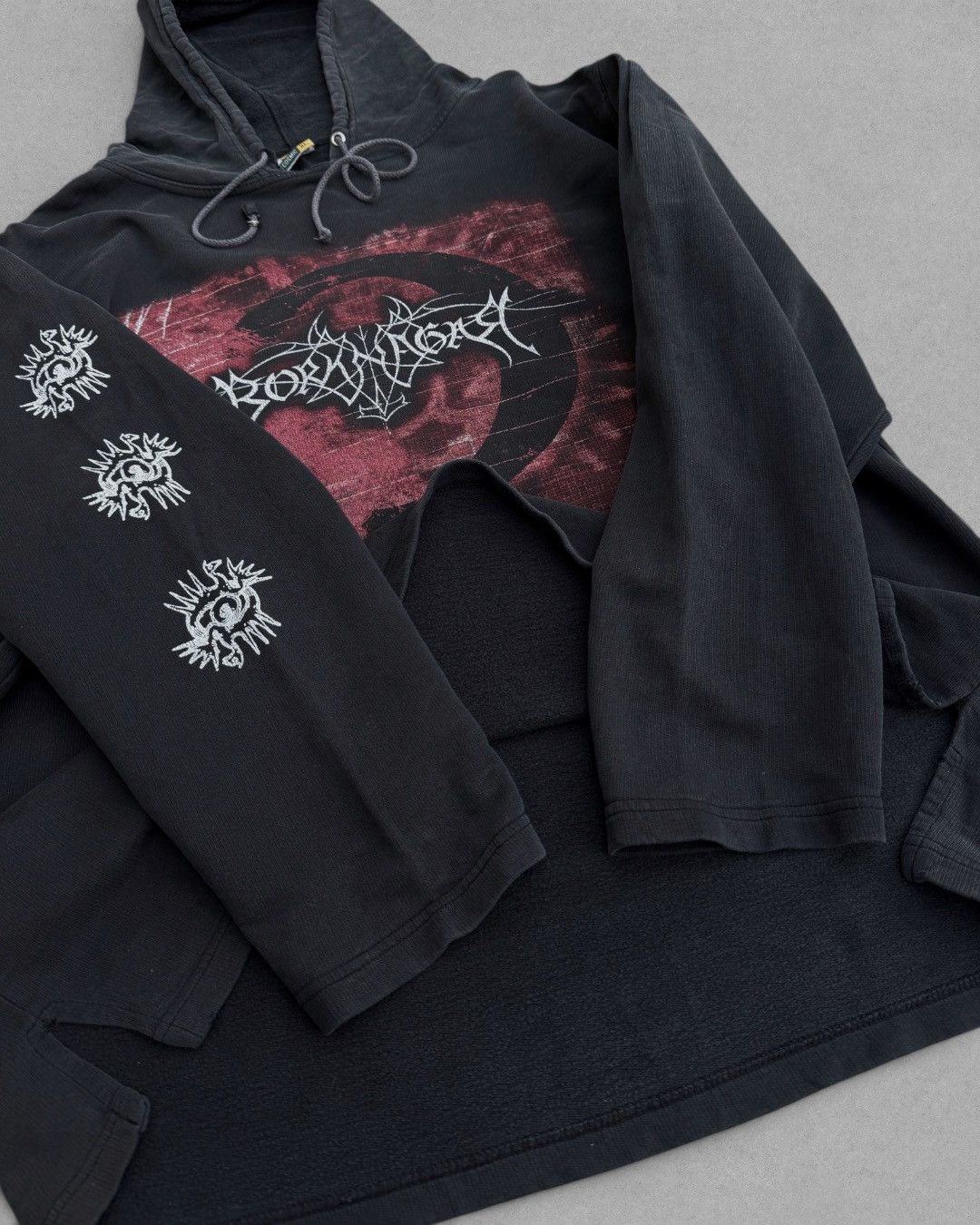 Band Tees 2000's BORKNAGAR Quintessence Black Metal Band Hoodie Size US XL / EU 56 / 4 - 10 Thumbnail