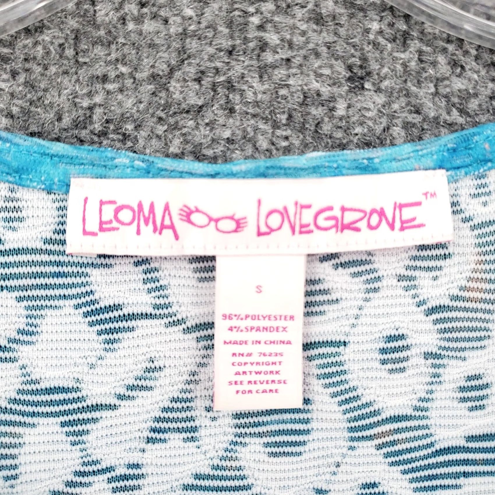 Vintage Leoma Lovegrove Top Womens S Small Blue Tunic Floral Asymmetric Short Sleeve Size S / US 4 / IT 40 - 6 Thumbnail
