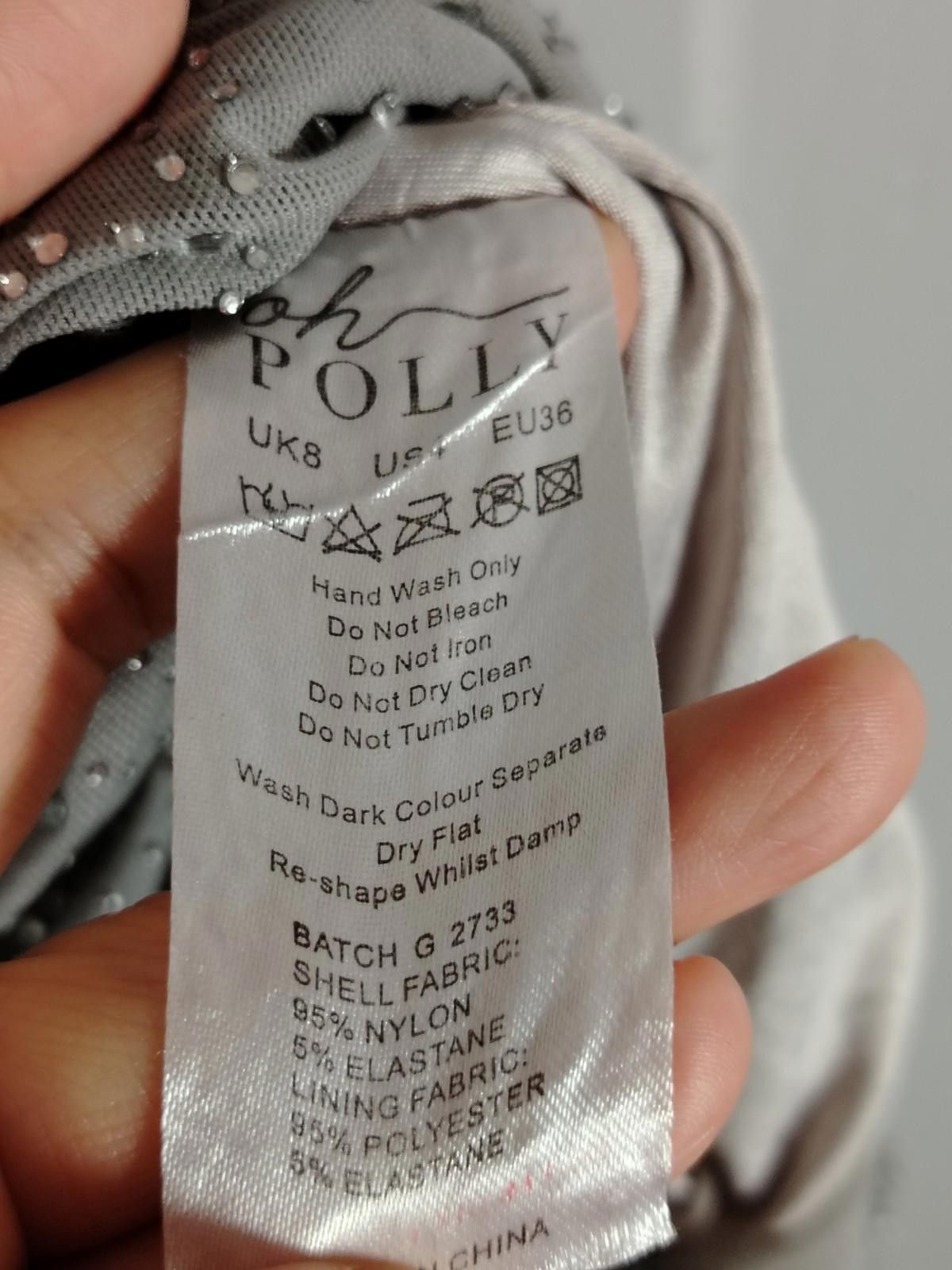 Other Pre-Loved​ Oh Polly Mini Dress UK 8 Sage Bodycon Size S / US 4 / IT 40 - 4 Thumbnail