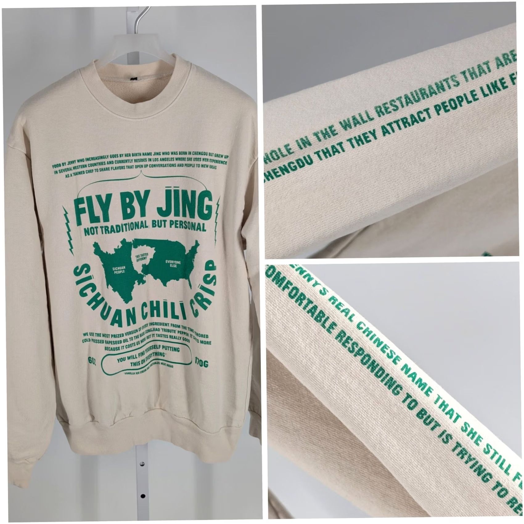 Vintage Fly By Jing Not Traditional But Personal Cream Sweatshirt Unisex Adults S Long Sleeve Pullover Ivory Nike? Size US S / EU 44-46 / 1 - 2 Thumbnail