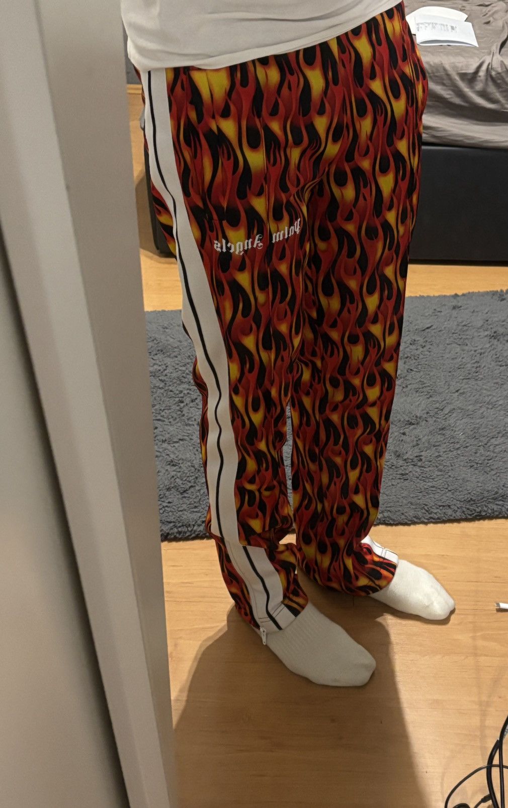 Palm Angels Palm Angels Flame Track Pants Size US 36 / EU 52 - 6 Thumbnail