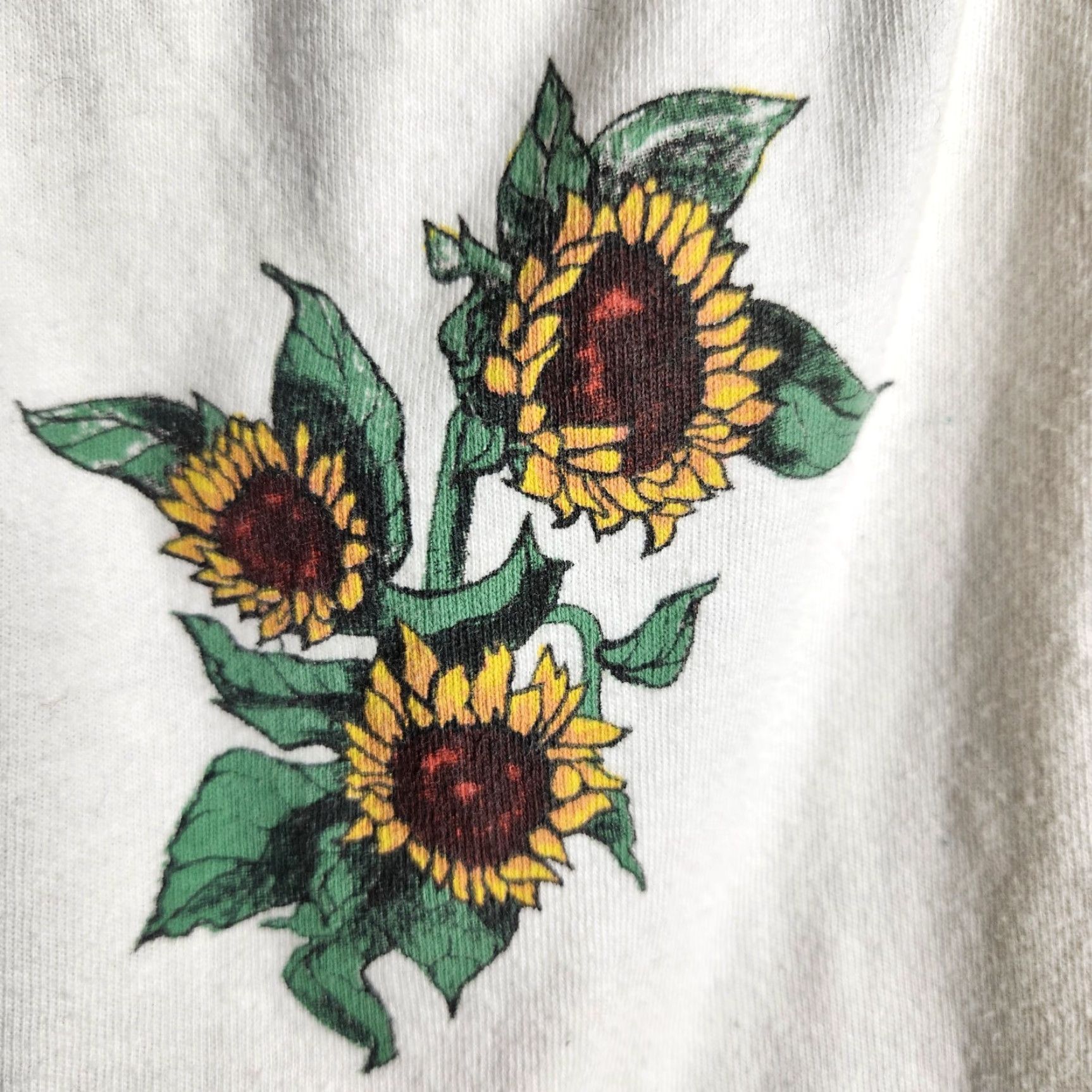 American Eagle Outfitters American Eagle Outfitters Shirt Womens M Ivory Sunflower Halter Top Tank Beach Bohemian Flower Casual Summer 90s Womens Size M / US 6-8 / IT 42-44 - 2 Thumbnail