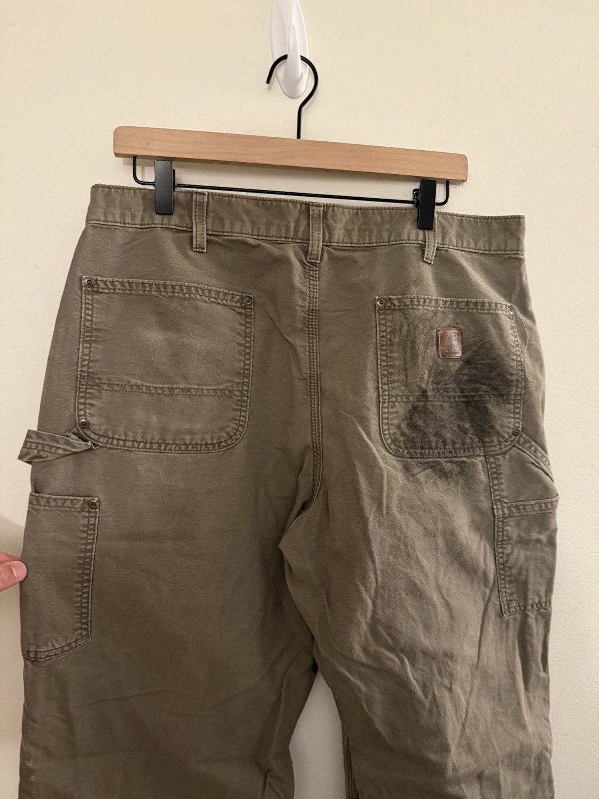 Carhartt Vintage Faded Carhartt Double Knee Olive 4gseller Size US 36 / EU 52 - 5 Thumbnail